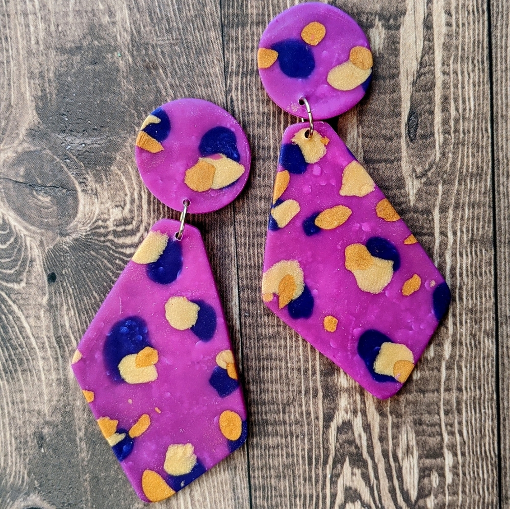 Polymer clay earrings 3 for $30
